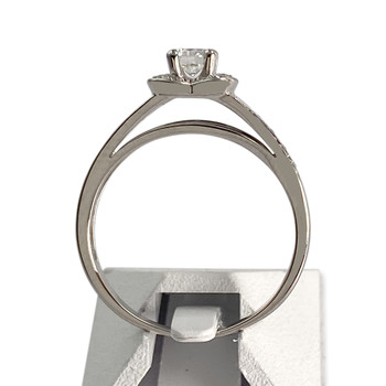 Tweedehands MAUBOUSSIN ring in 750 witgoud met diamanten