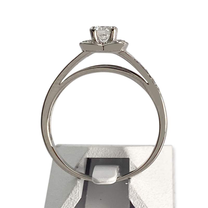 Bague MAUBOUSSIN d'occasion or 750 blanc diamants - vue 3