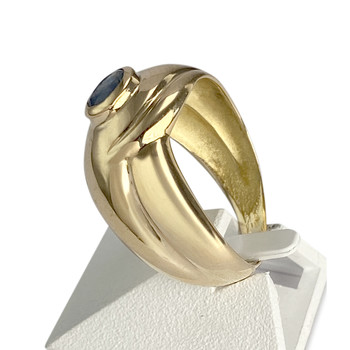 Bague d'occasion or 750 jaune saphir