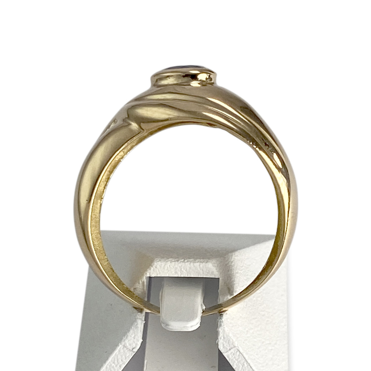 Second-hand gold 750 yellow sapphire ring - view 3