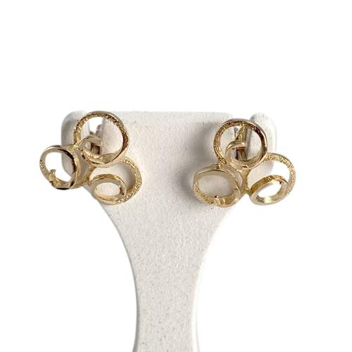 Boucles d'oreilles d'occasion or 750 jaune