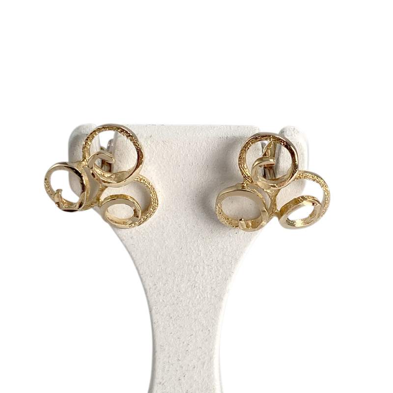 Boucles d'oreilles d'occasion or 750 jaune - vue 1