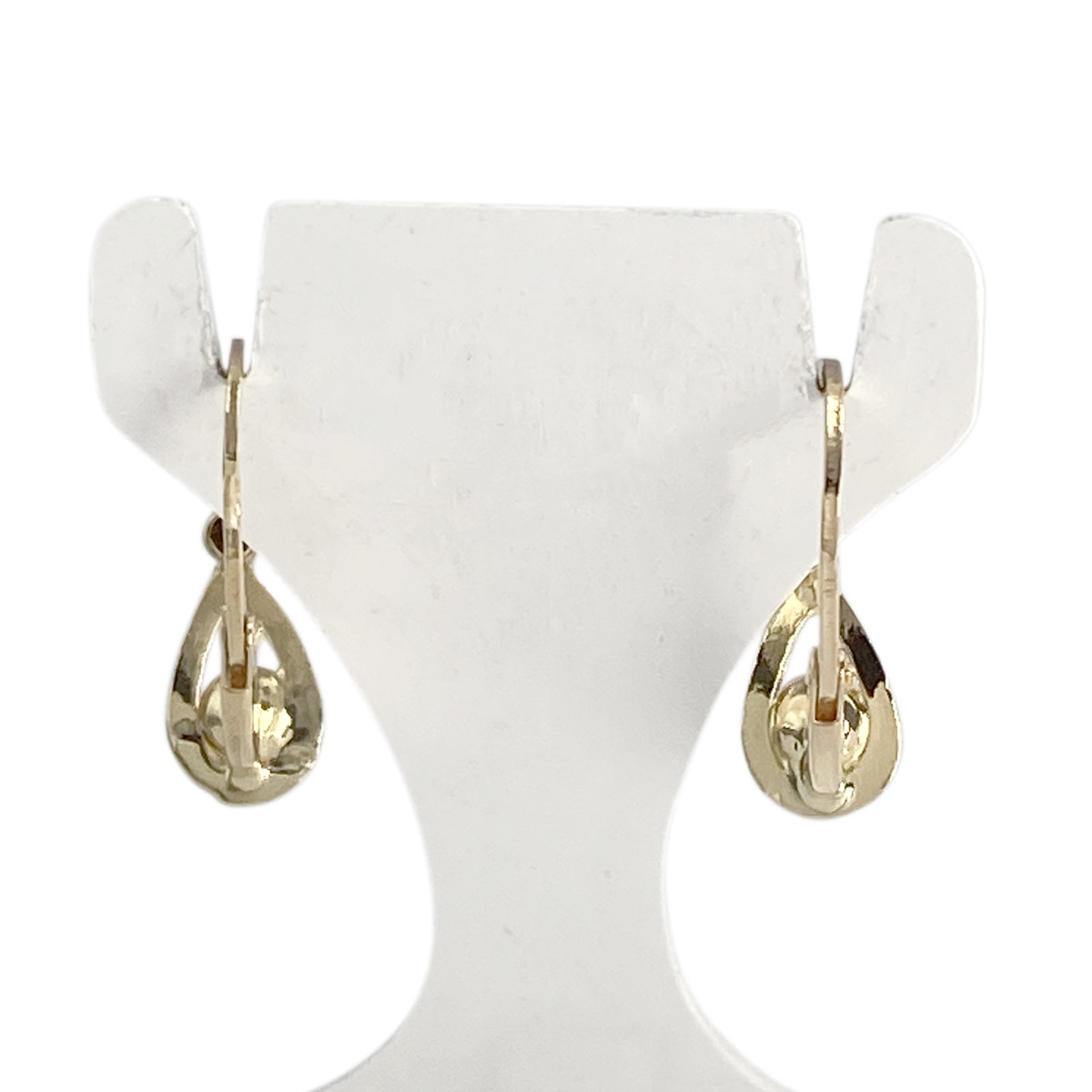 Tweedehands oorbellen van 750 geelgoud met gekweekte parels - afbeelding 3