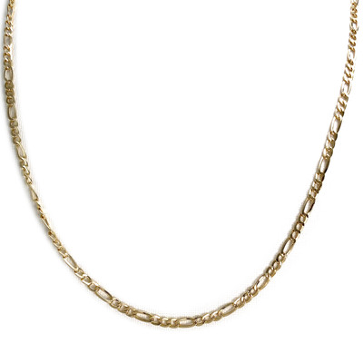 Chaîne d'occasion or 750 jaune maille cheval et alternée 50 cm