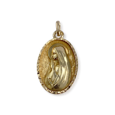 Médaille vierge d'occasion or 750 jaune - vue 1