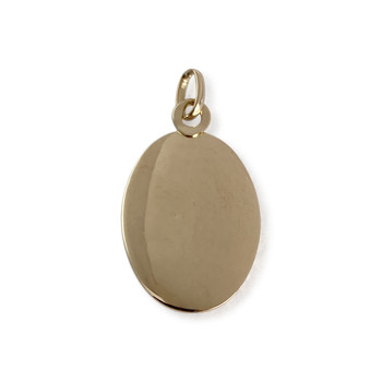 Tweedehands blanco medaille in 750 geel goud