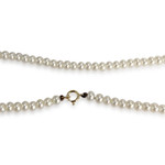 Collier d'occasion or 750 jaune maille perles, perles de culture de Chine et ambre - vue 3