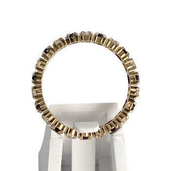 Bague d'occasion or 750 jaune zirconias saphirs