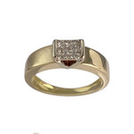 Bague d'occasion 2 ors 750 diamants - vue 1