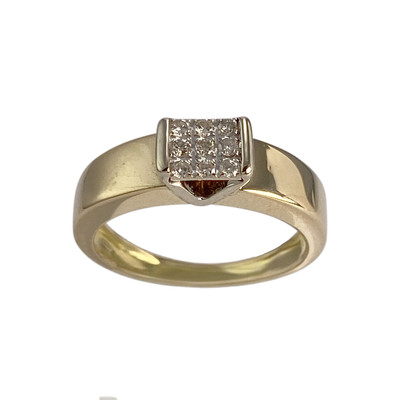 Bague d'occasion 2 ors 750 diamants - vue 1
