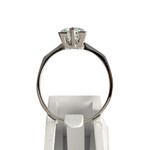 Bague d'occasion or 750 blanc aigue marine - vue 3