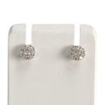 Boucles d'oreilles d'occasion or 750 2 tons diamants - vue 1