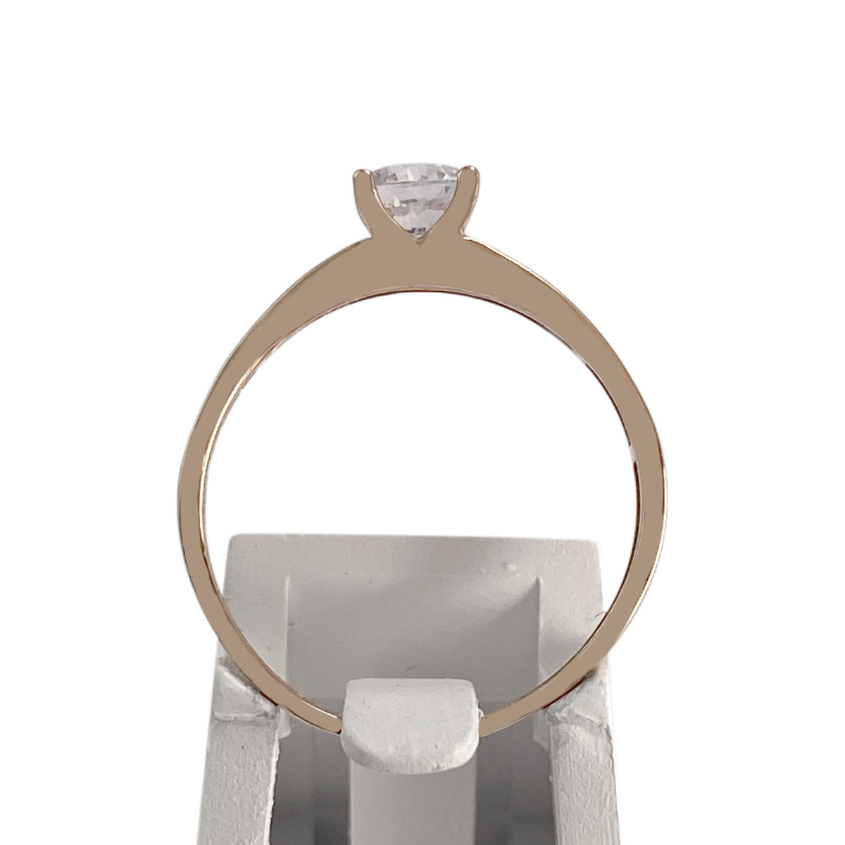 Bague d'occasion or 375 rose zirconias - vue 3