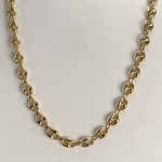 Collier d'occasion or 750 jaune maille grain de cafe - vue 2