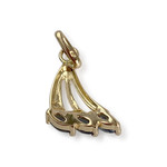 Pendentif d'occasion or 750 2 tons saphirs diamant - vue 2