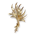 Broche d'occasion or 750 jaune fleur - vue 2