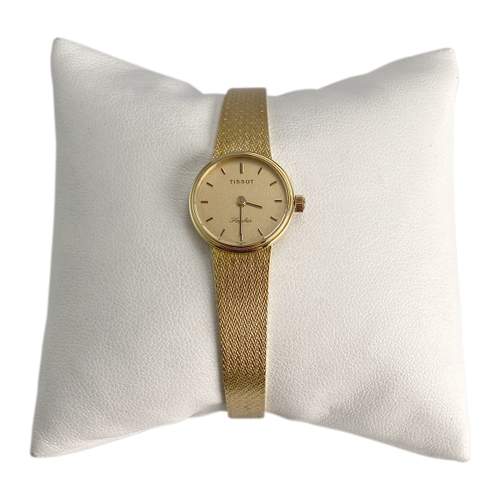 TISSOT-horloge, tweedehands, 750 geelgoud