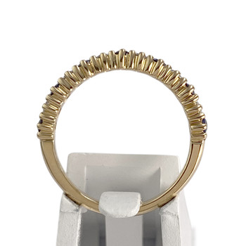 Bague d'occasion or 750 jaune diamants saphirs