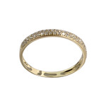 Bague d'occasion or 750 jaune diamants - vue 1