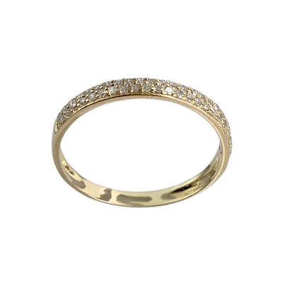 Bague d'occasion or 750 jaune diamants