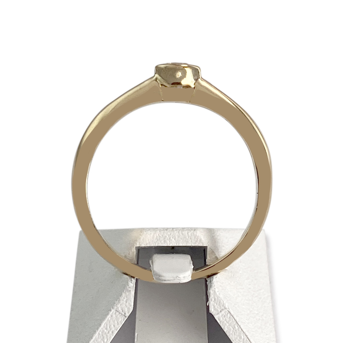 Bague d'occasion or 750 jaune diamants - vue 3