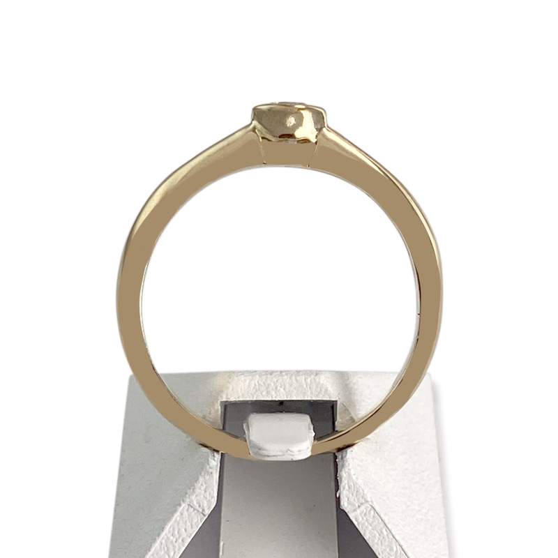 Bague d'occasion or 750 jaune diamants - vue 3