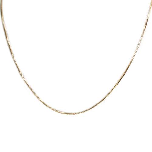 Used 750 yellow gold Venetian link chain, 42 cm