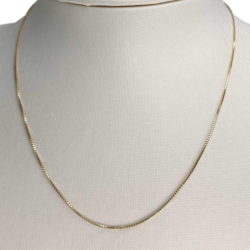 Chaîne d'occasion or 750 jaune maille venitienne 42 cm - vue 2