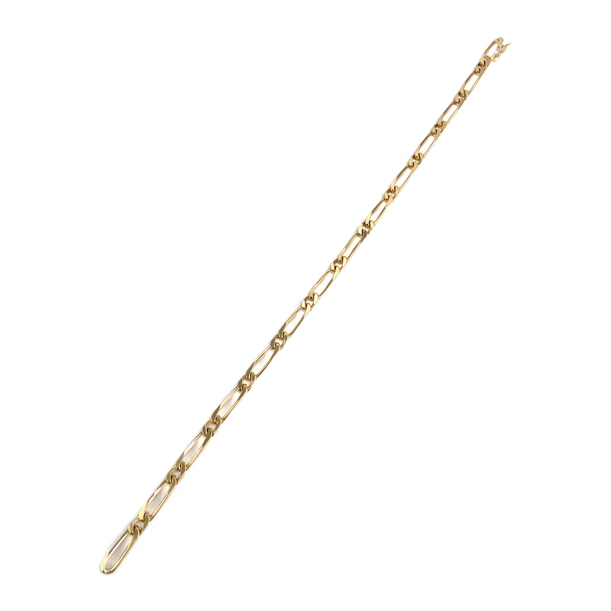 Bracelet d'occasion or 750 jaune maille cheval et alternée - vue 2