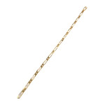 Bracelet d'occasion or 750 jaune maille cheval et alternée - vue 2