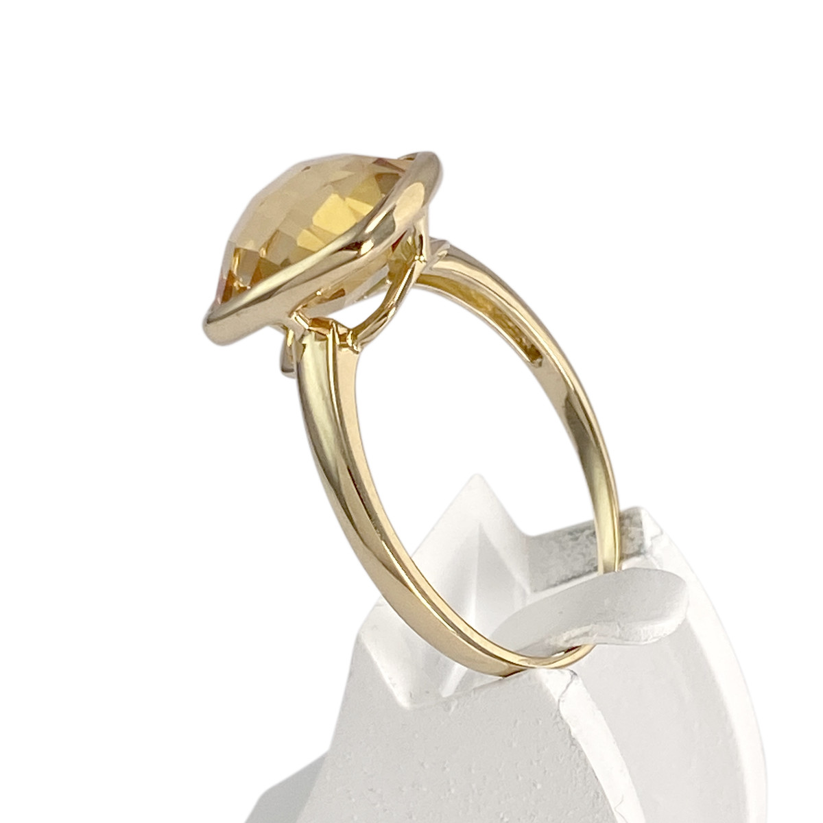 Bague d'occasion or 750 jaune citrine - vue 2