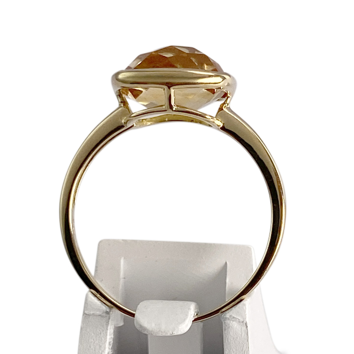 Bague d'occasion or 750 jaune citrine - vue 3