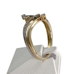 Bague d'occasion  or 2 tons 750 diamants - vue 2