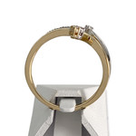Bague d'occasion  or 2 tons 750 diamants - vue 3