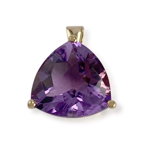 Pendentif d'occasion or 750 jaune améthyste