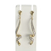 Boucles d'oreilles d'occasion  or 750 2tons diamants - vue V1
