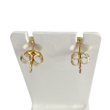 Boucles d'oreilles d'occasion  or 750 2tons diamants