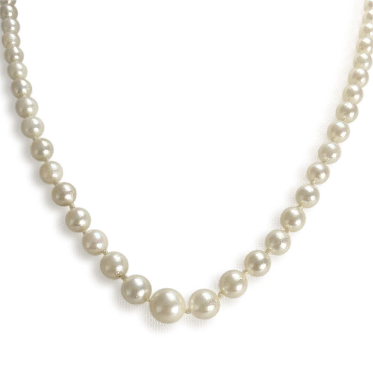 Collier d'occasion or 750 jaune perle de culture du japon