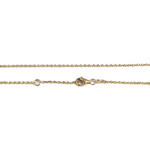 Collier d'occasion or 750 jaune papillon maille forçat - vue 3