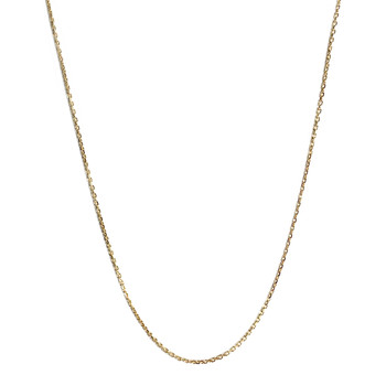 Tweedehands ketting van 750 geelgoud met forcat-schakels, 63 cm