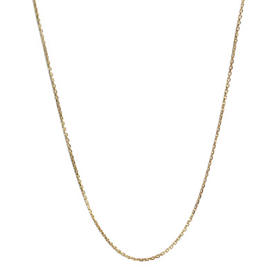 Chaîne d'occasion or 750 jaune maille forcat 63 cm