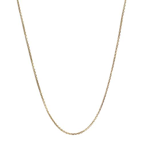 Chaîne d'occasion or 750 jaune maille forcat 63 cm