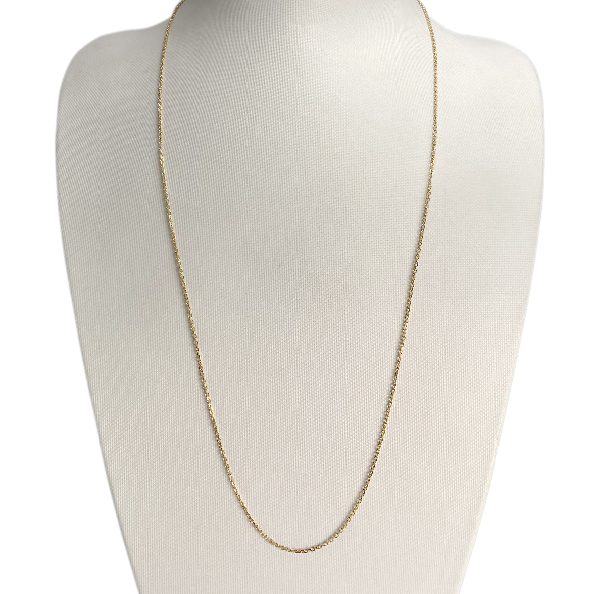 Chaîne d'occasion or 750 jaune maille forcat - vue 2