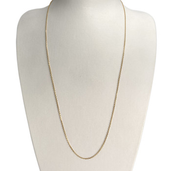 Tweedehands ketting van 750 geelgoud met forcat-schakels, 63 cm