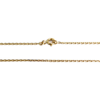 Tweedehands ketting van 750 geelgoud met forcat-schakels, 63 cm