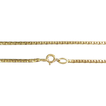 Collier d'occasion or 750 jaune maille fantaisie rubis