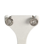 Boucles d'oreilles d'occasion or 750 blanc diamants - vue 1