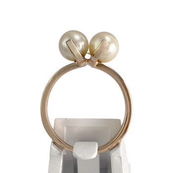 Bague d'occasion or 750 jaune perles de culture