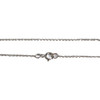Collier d'occasion or 750 blanc maille forcat diamant noir diamant - vue V3