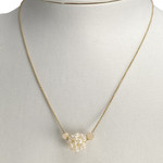 Collier d'occasion or 750 jaune perle de culture - vue 2